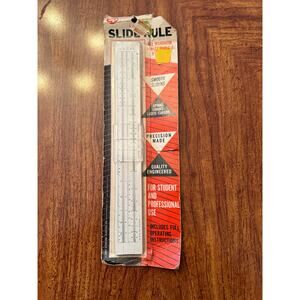 Sterling Plastics 1965 Slide Rule - NEW in package - package is damaged